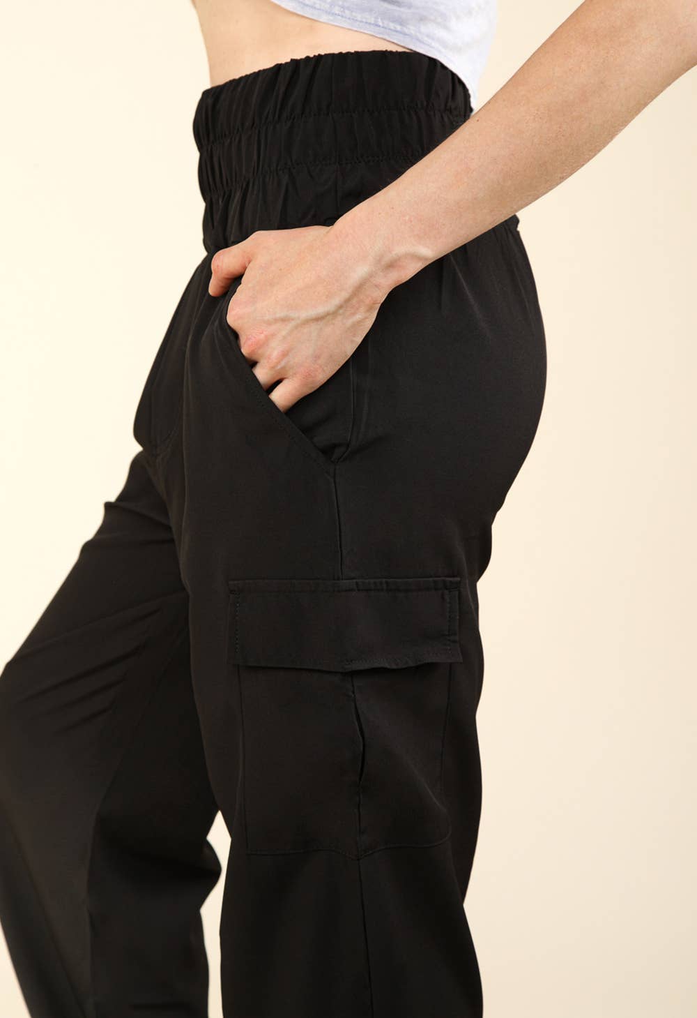 High Waisted Cargo Active Joggers