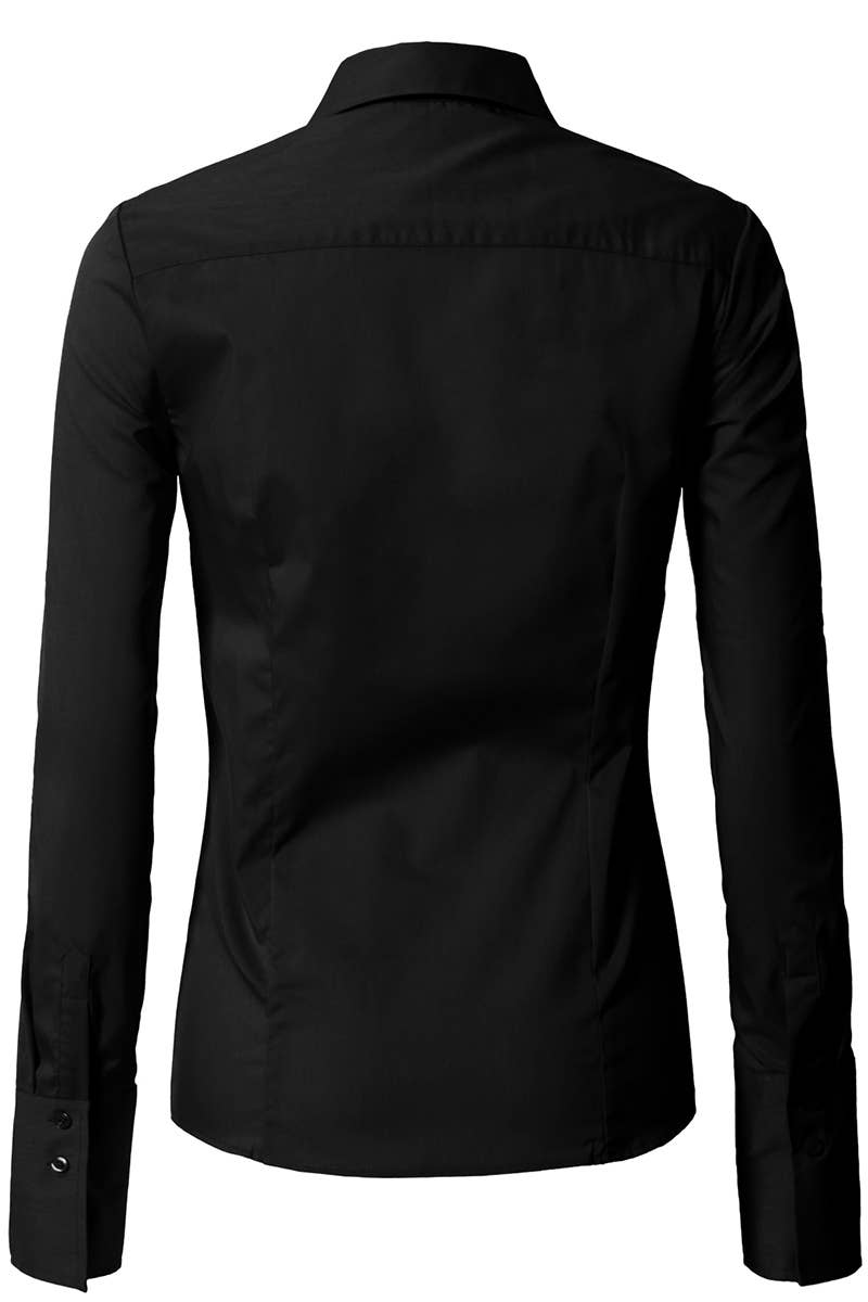 Black Show Ready Button up