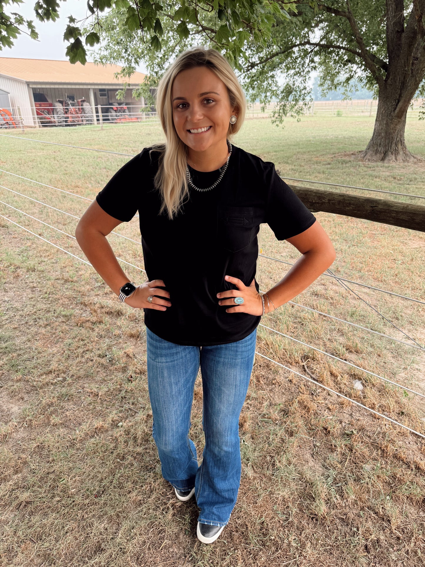 Black Arrow Pocket Tee