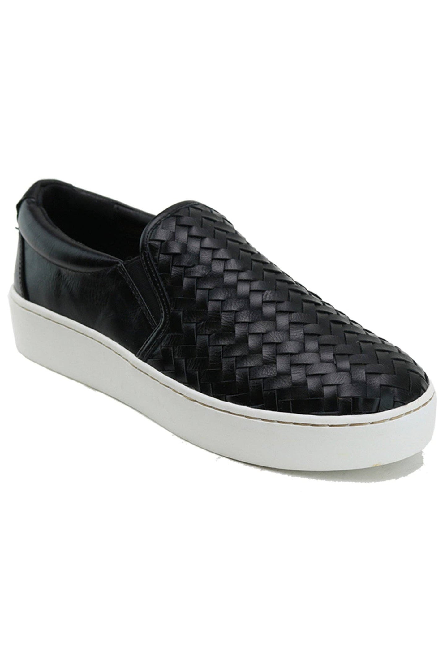 Midnight Woven Platform Sneakers