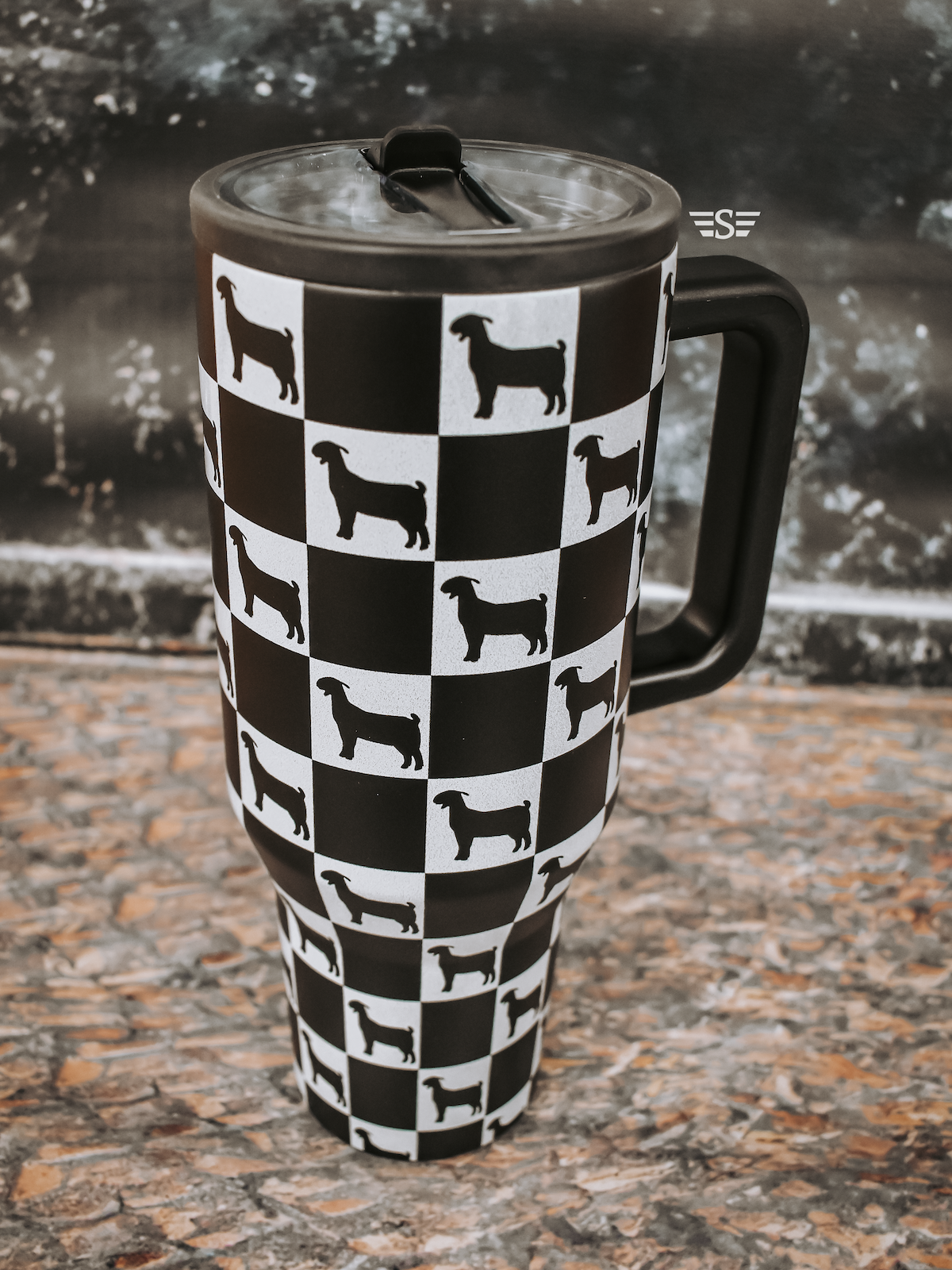 Checked Show Animal 40oz Cup