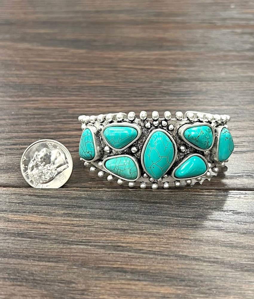 Turquoise Cluster Cuff