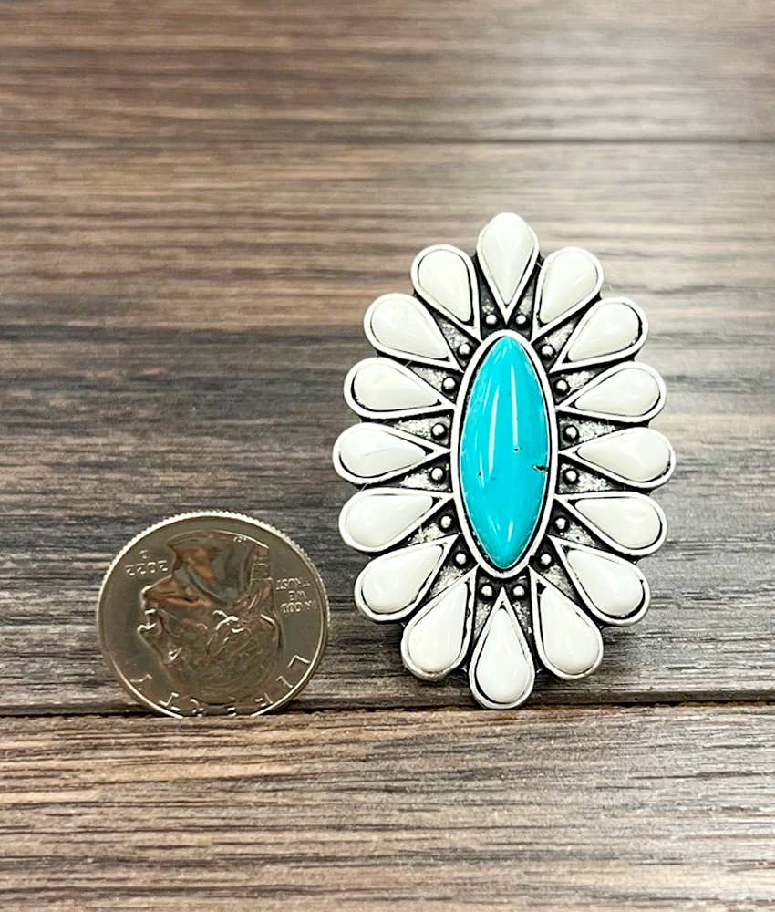 Turquoise Adjustable Ring