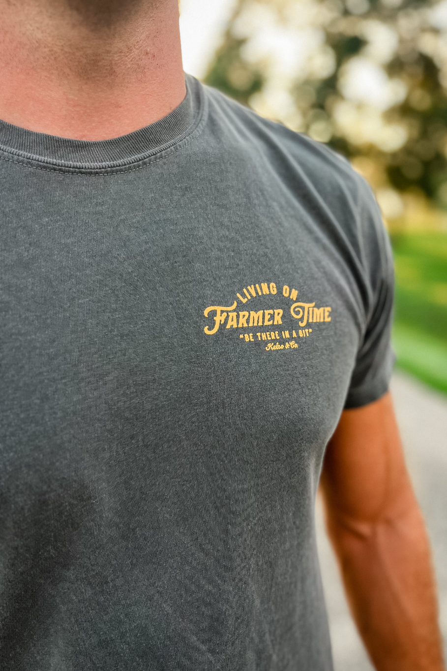 Living On Farmer Time Tee