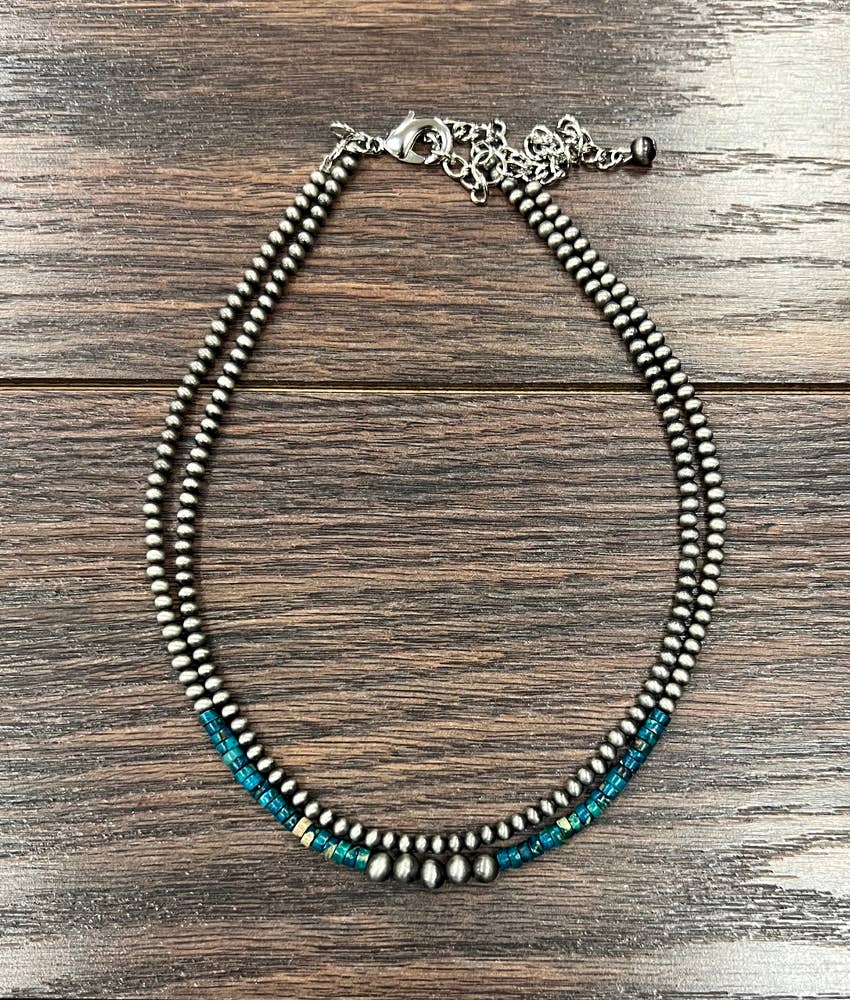 4mm Gemstone 2-strand Necklace