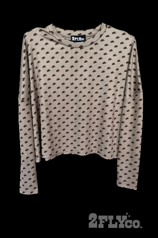 Cowboy Ribbed Long Sleeve Top