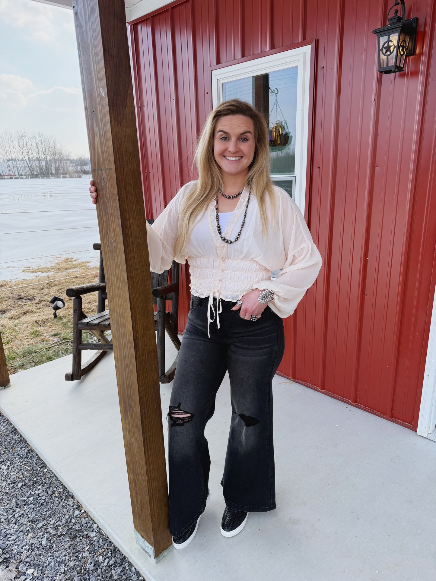 High Noon Ruffle Top