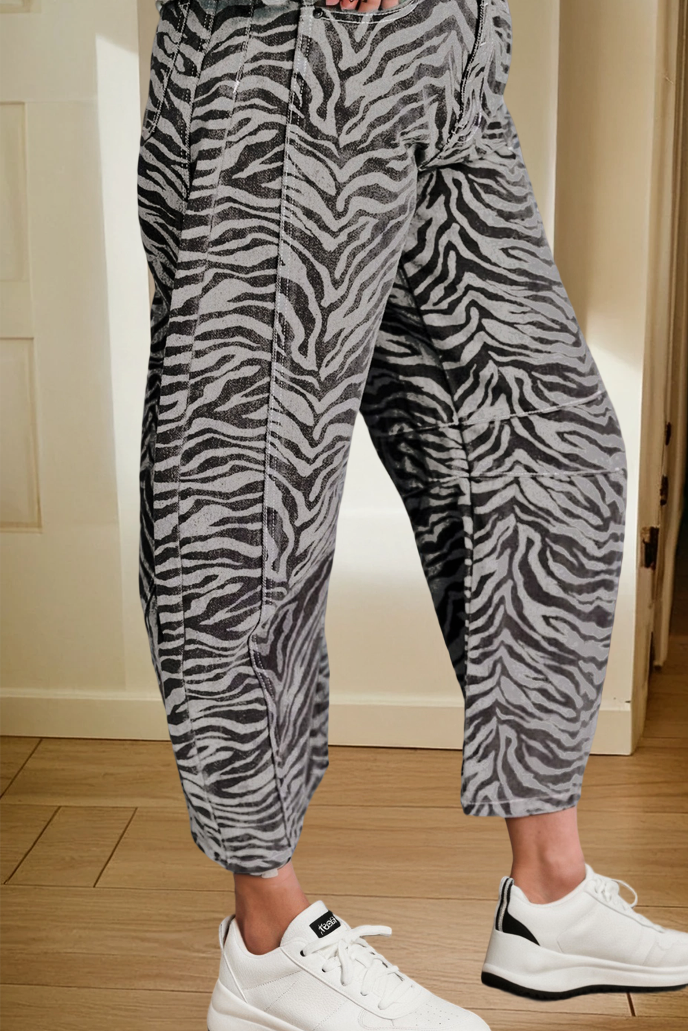 Zebra Wide Leg Jeans