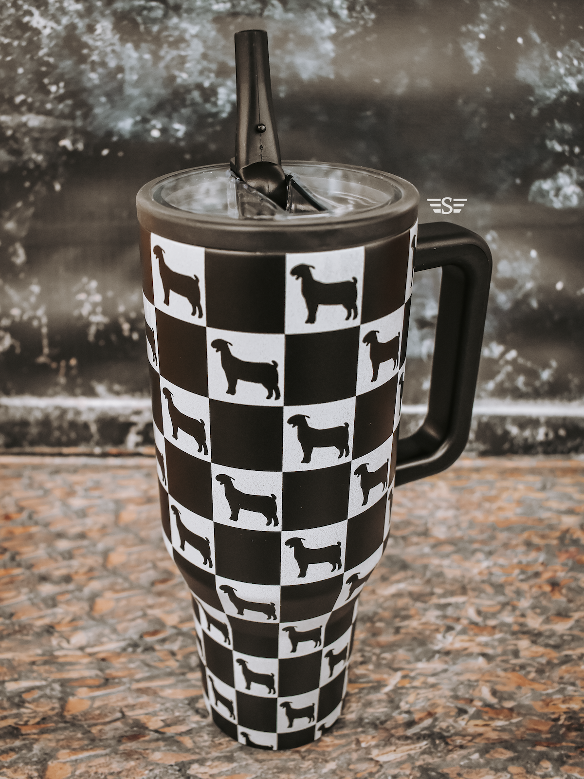 Checked Show Animal 40oz Cup