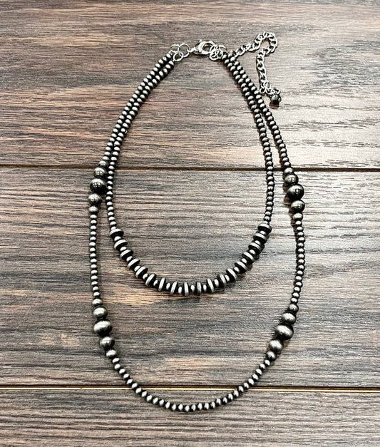 Handmade 22" Navajo Bead Necklace