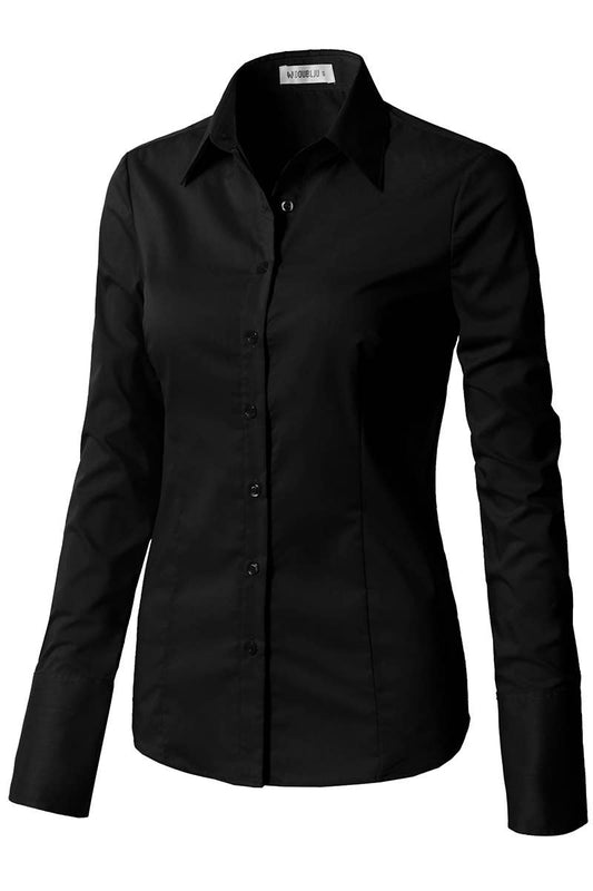 Black Show Ready Button up