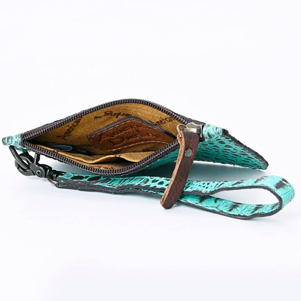 Genuine Leather Wristlet