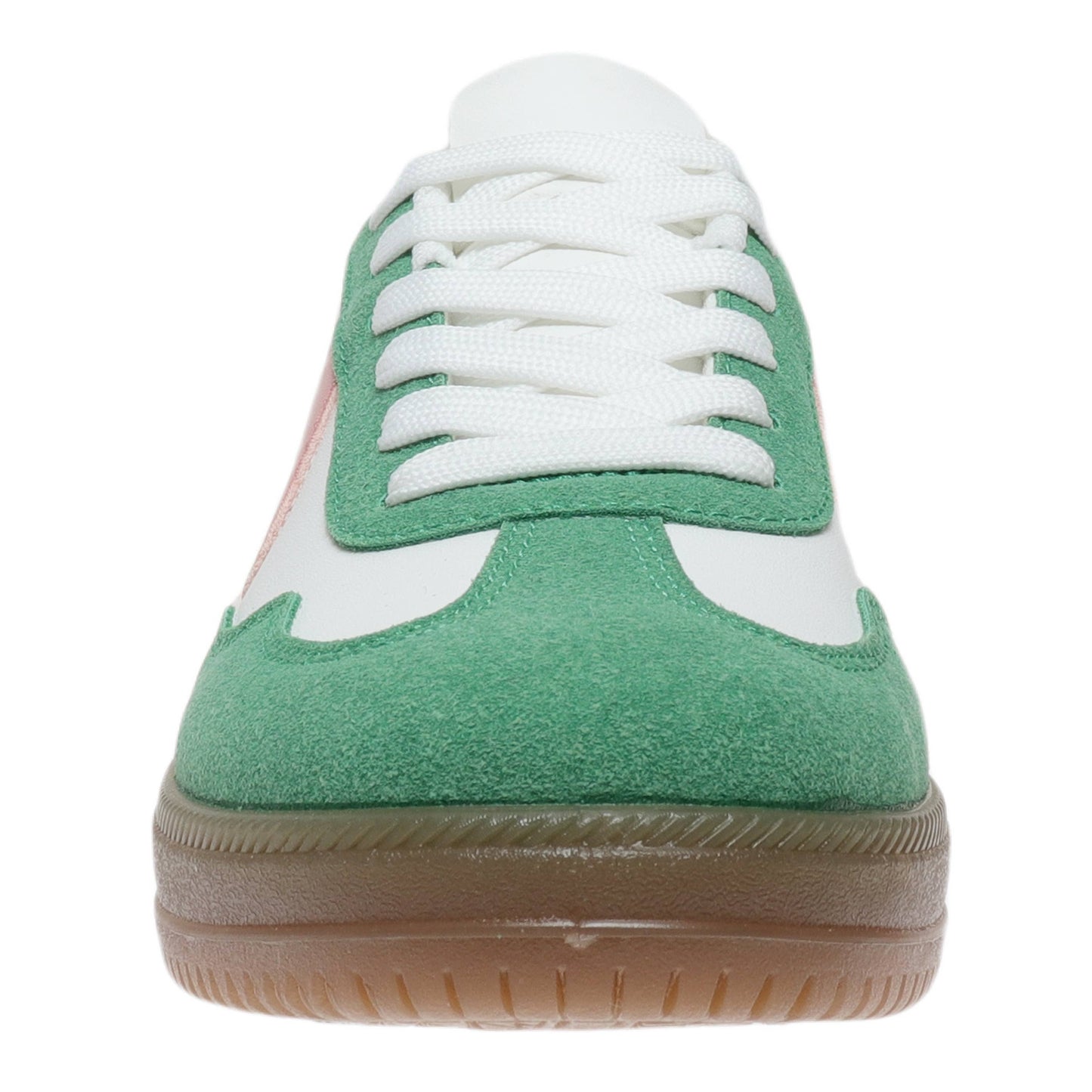 Green & Pink Retro Court Sneaker