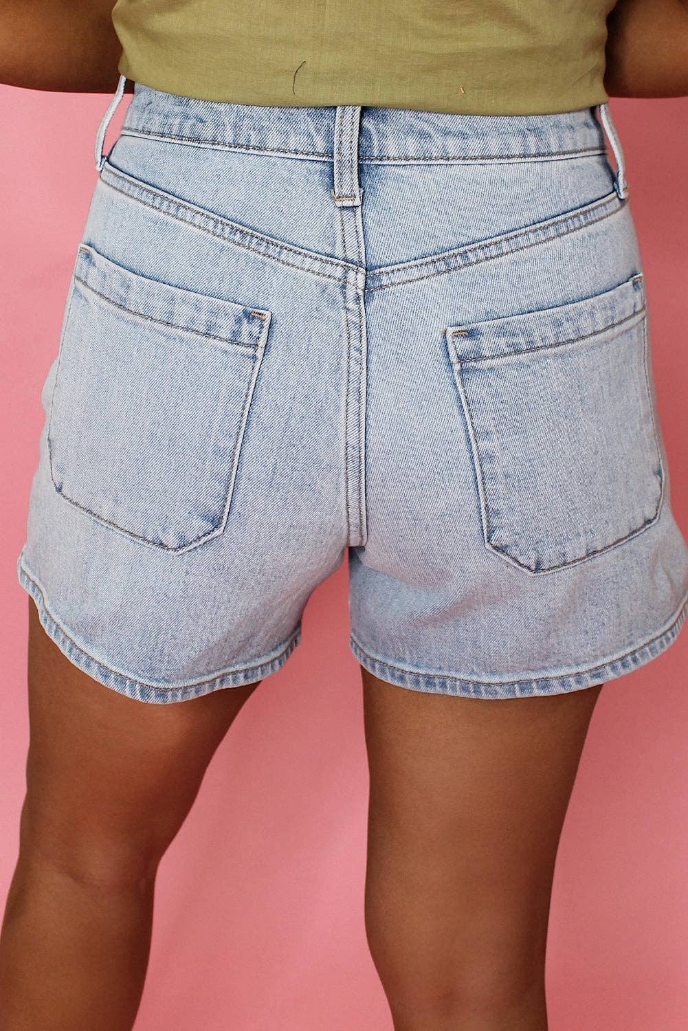 Beau High Rise Denim Shorts
