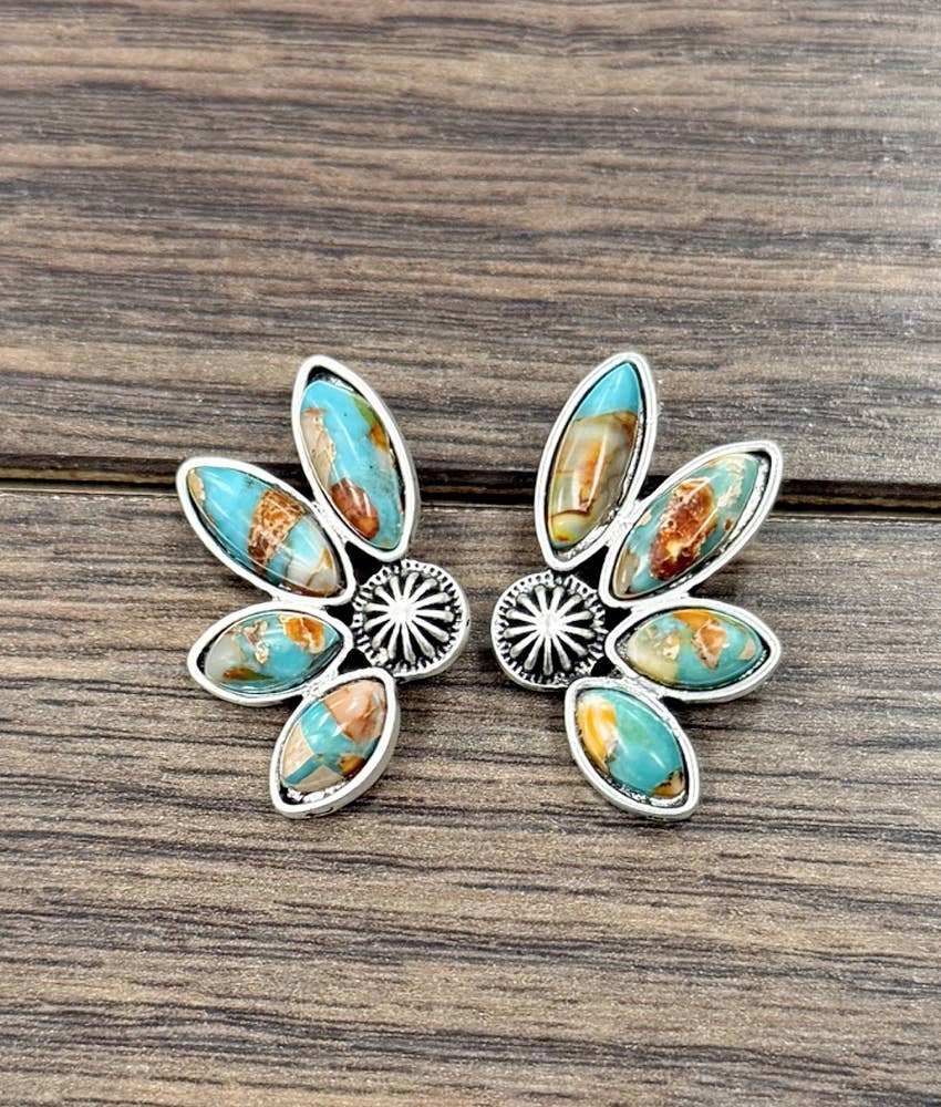 Gemstone Stud Earrings