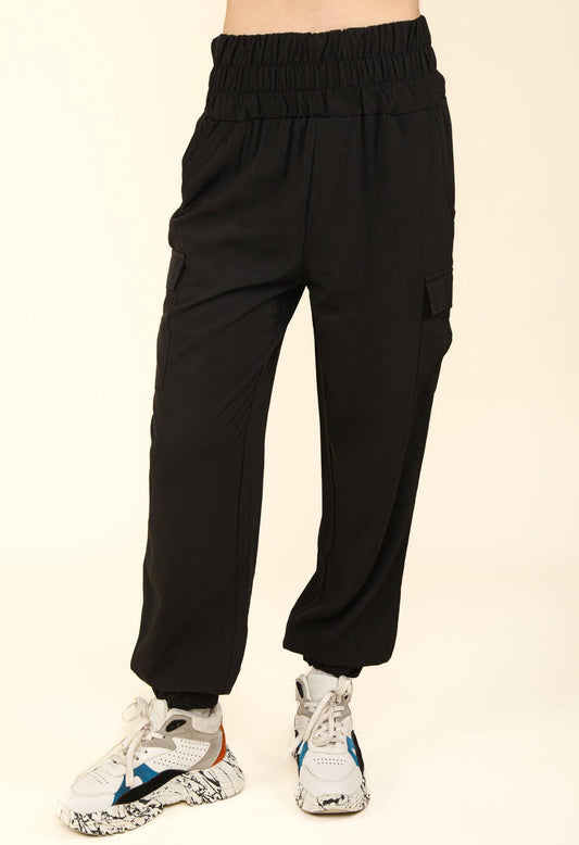 High Waisted Cargo Active Joggers