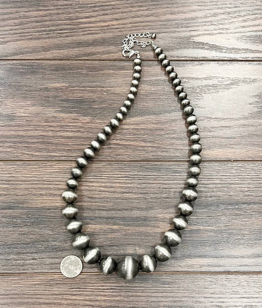 24" Handmade Very-Big Navajo Necklace