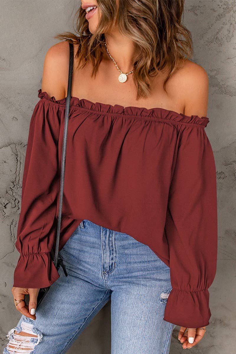 The Effortless Charm Off-Shoulder Top