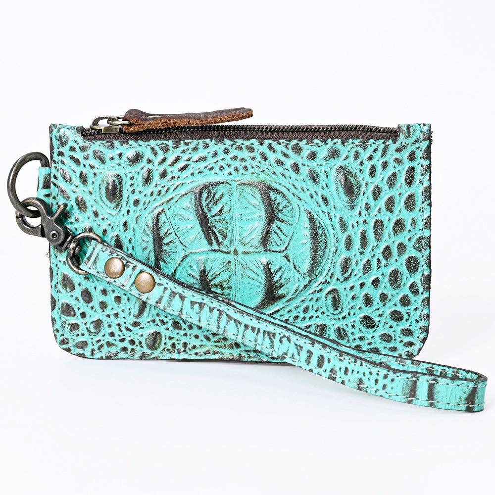 Genuine Leather Wristlet