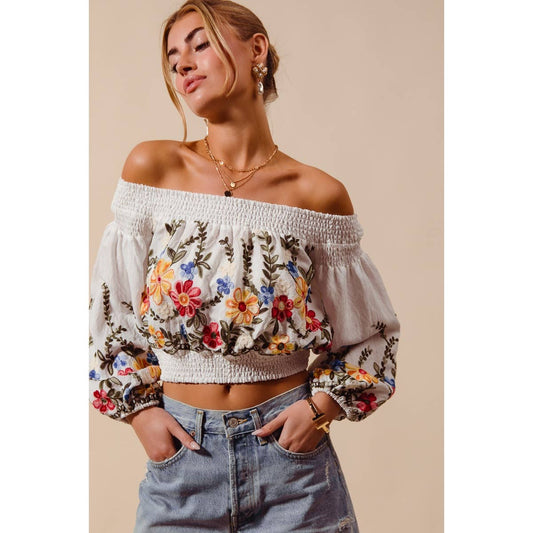 Floral Embroidered Blouse