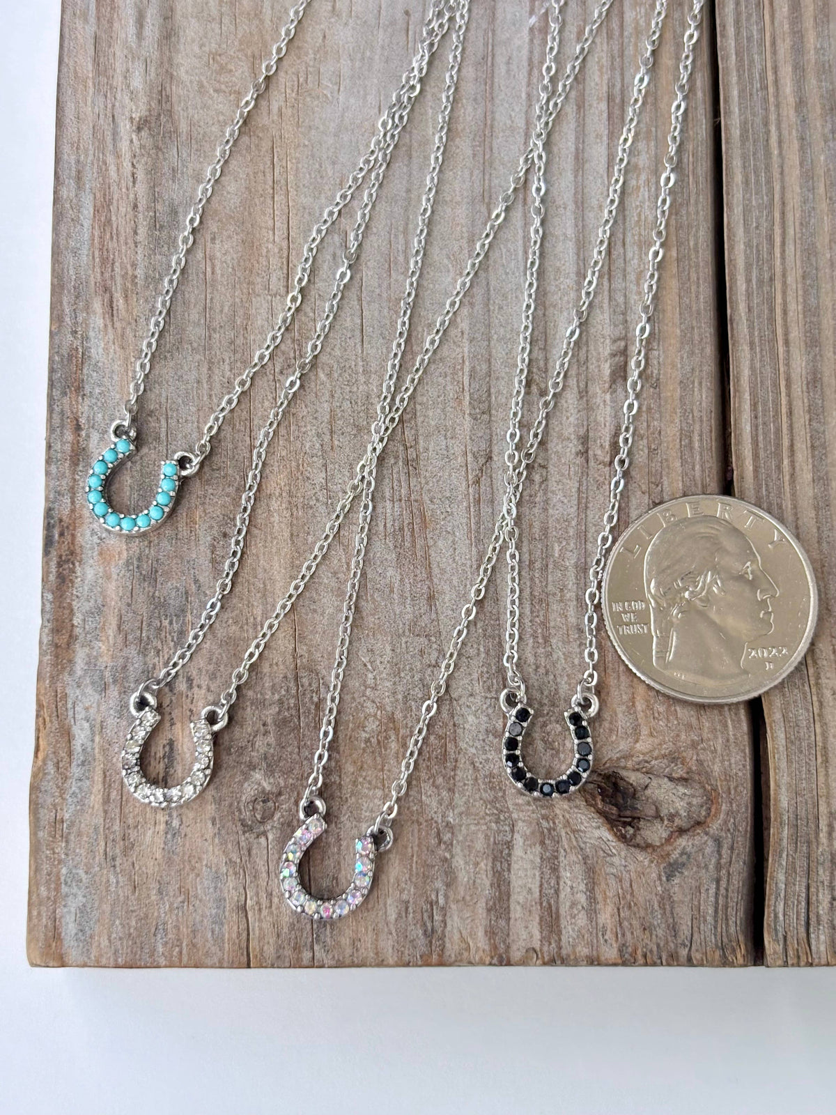 Rhinestone Horseshoe Necklace