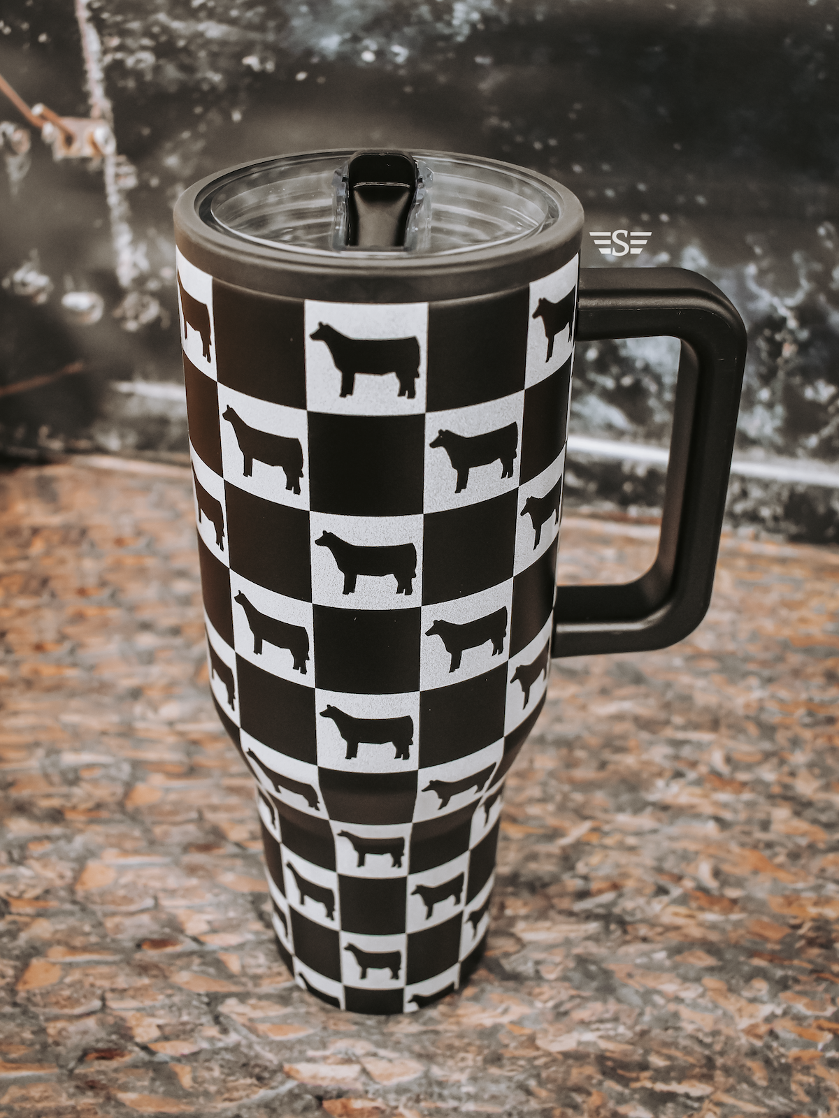 Checked Show Animal 40oz Cup