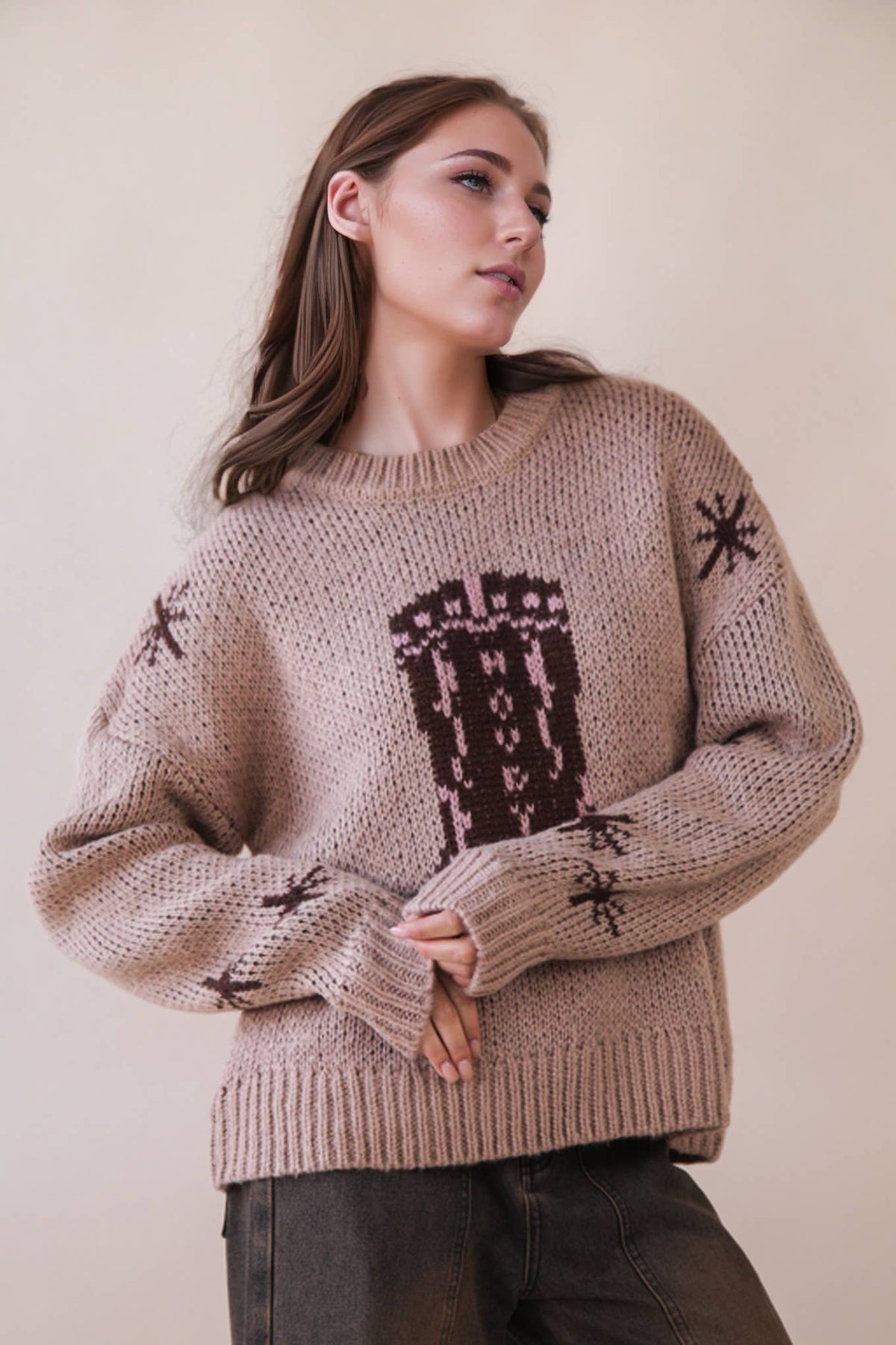 Cowboy Boot Knit Sweater