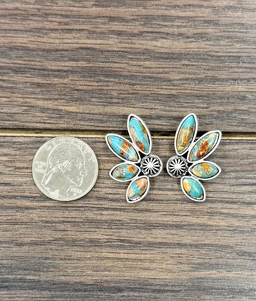 Gemstone Stud Earrings