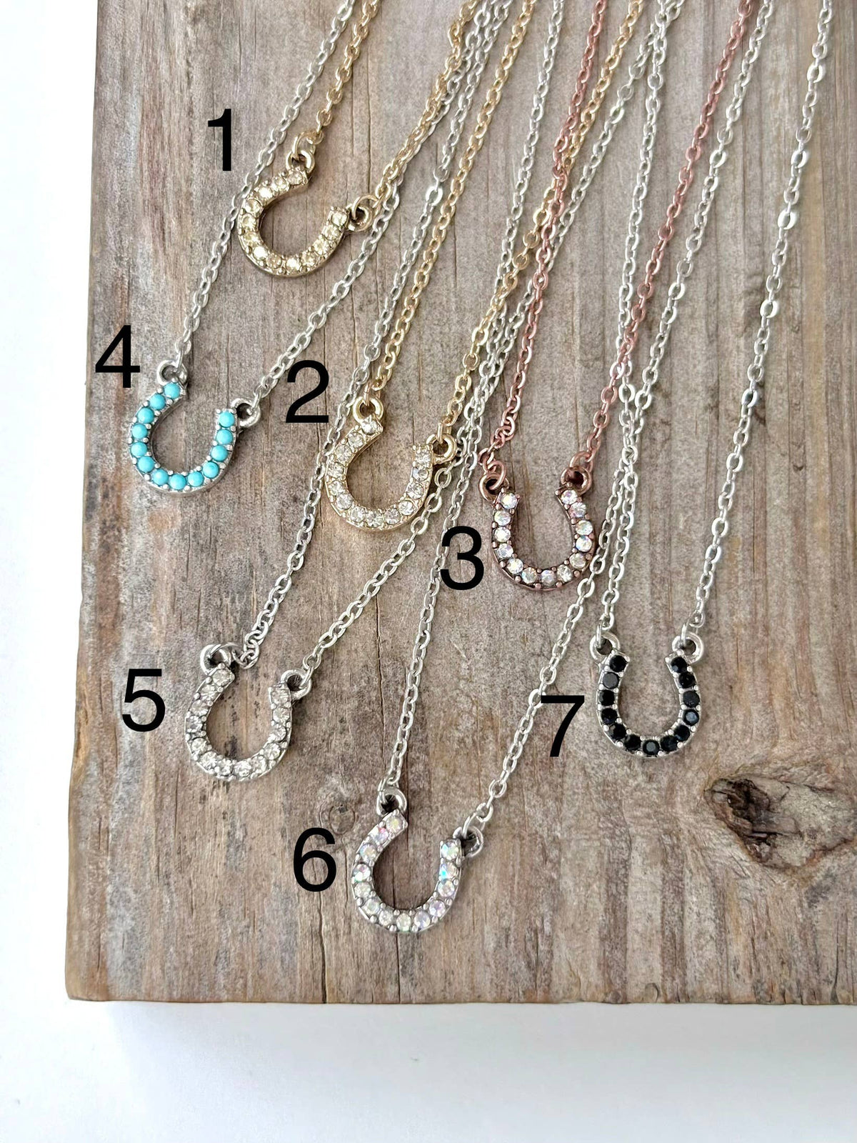 Rhinestone Horseshoe Necklace