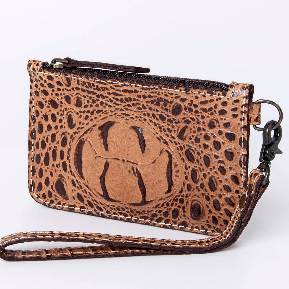 Genuine Leather Wristlet