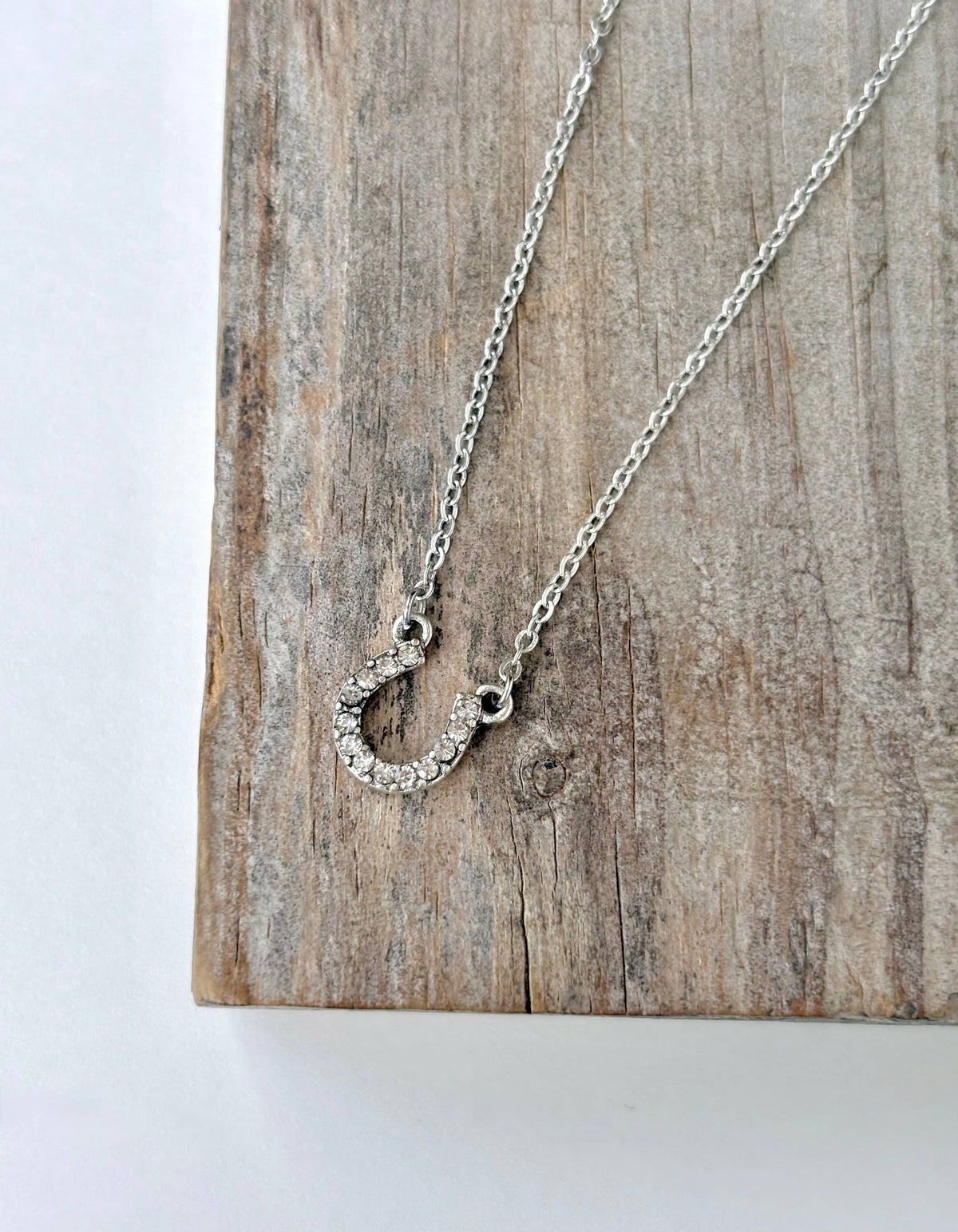 Rhinestone Horseshoe Necklace