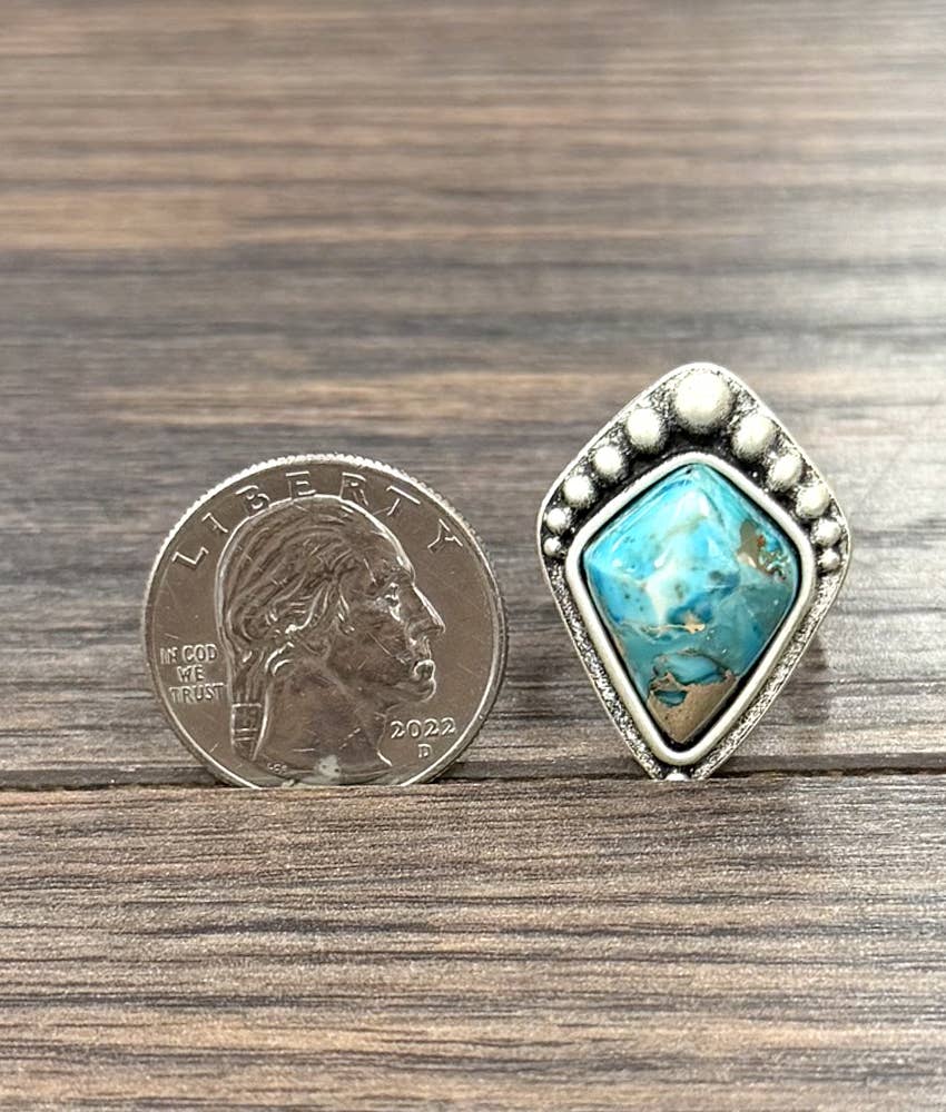 Western Gemstone Adjustable Ring