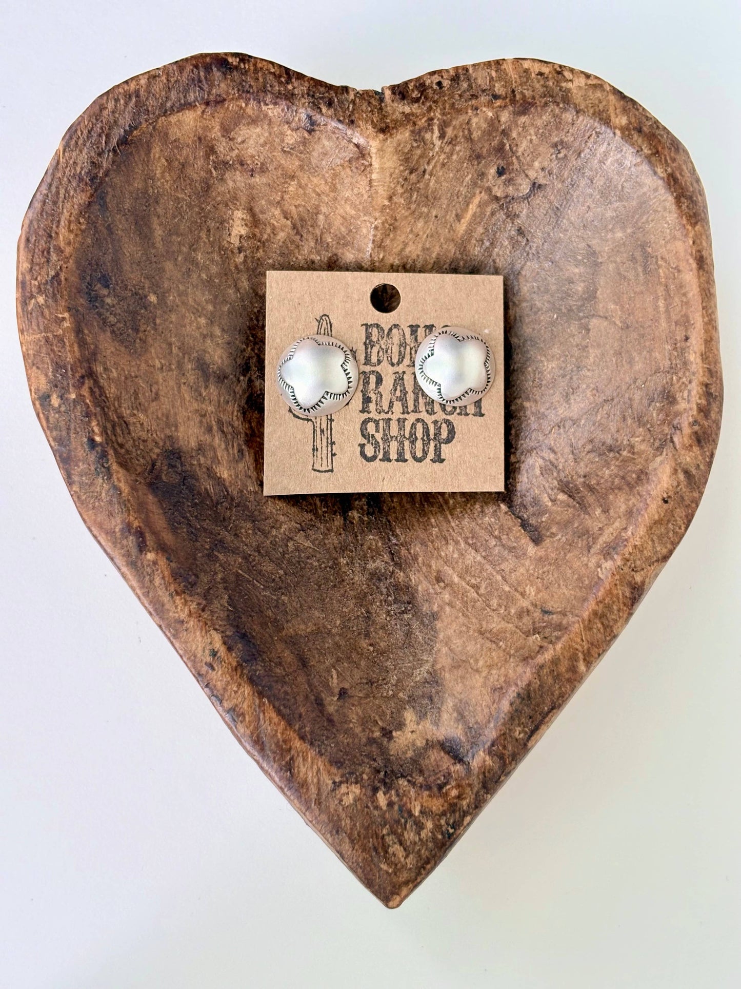 Round Star Stud Earrings