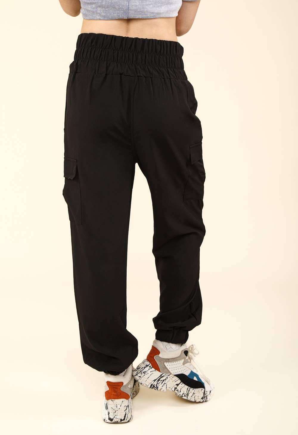 High Waisted Cargo Active Joggers