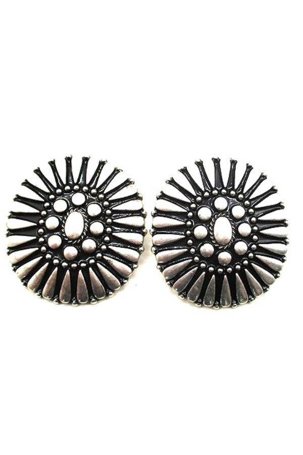 WESTERN CONCHO EARRINGS