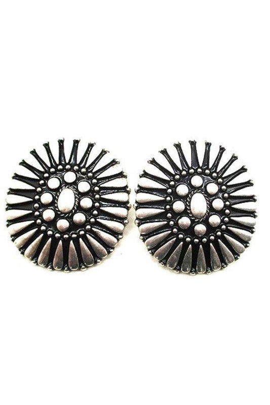 WESTERN CONCHO EARRINGS