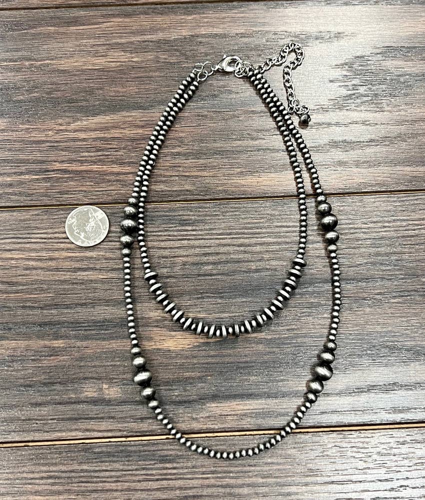 Handmade 22" Navajo Bead Necklace