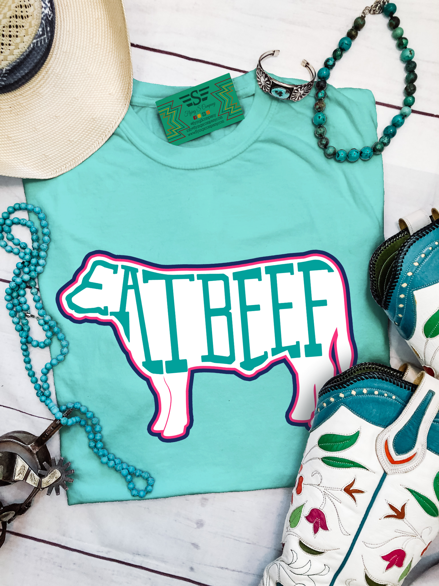 Womens Eat Beef Tee