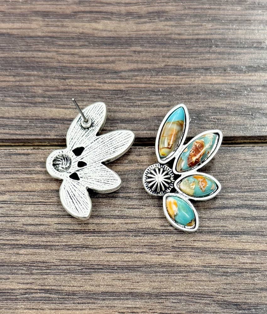 Gemstone Stud Earrings