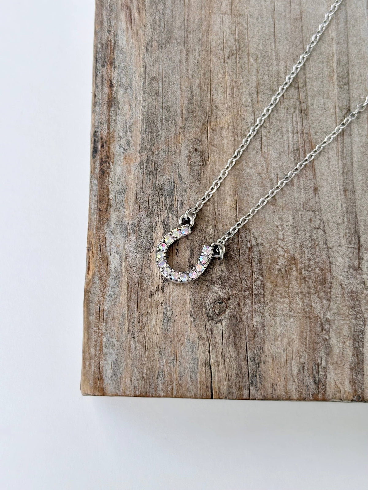 Rhinestone Horseshoe Necklace