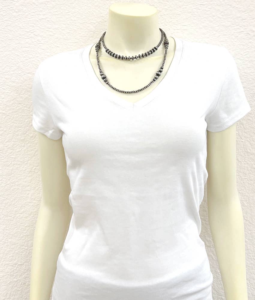 Handmade 22" Navajo Bead Necklace