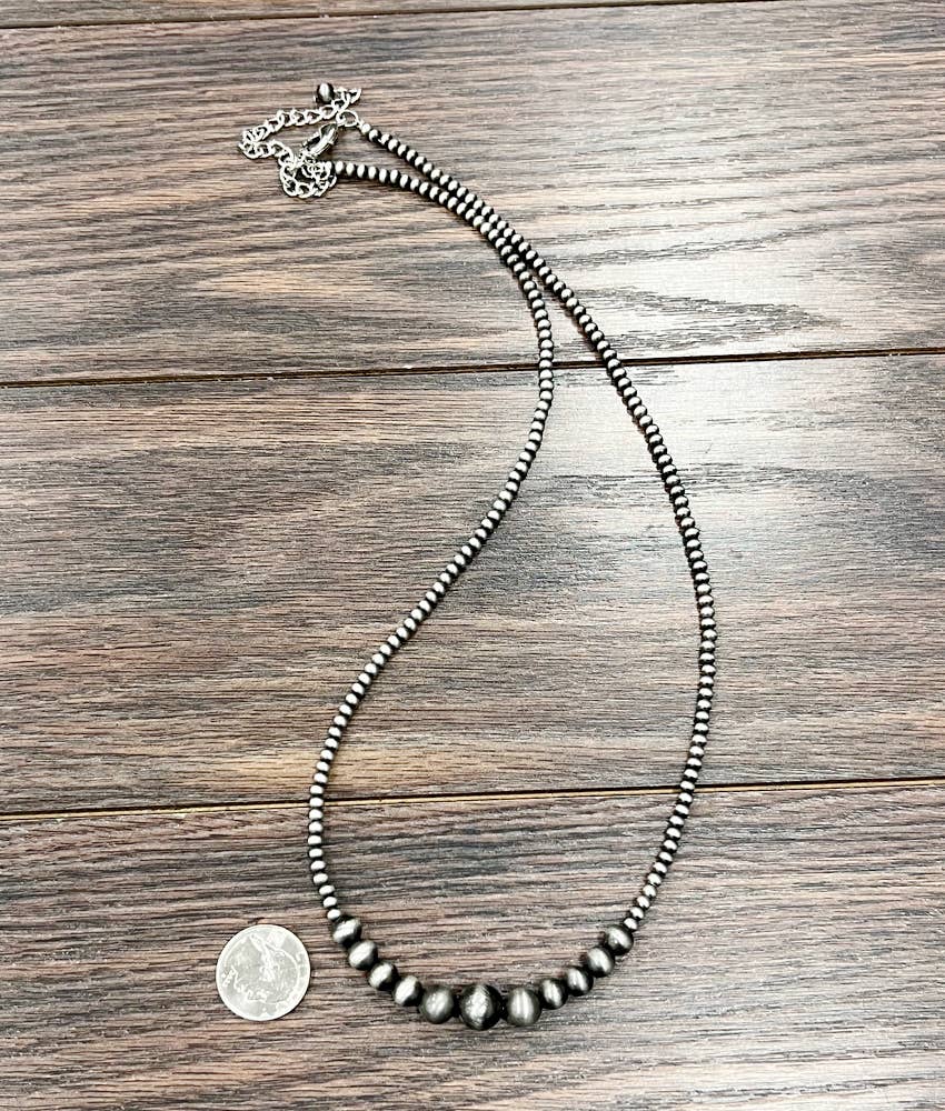 26" Handmade Navajo Bead Necklace