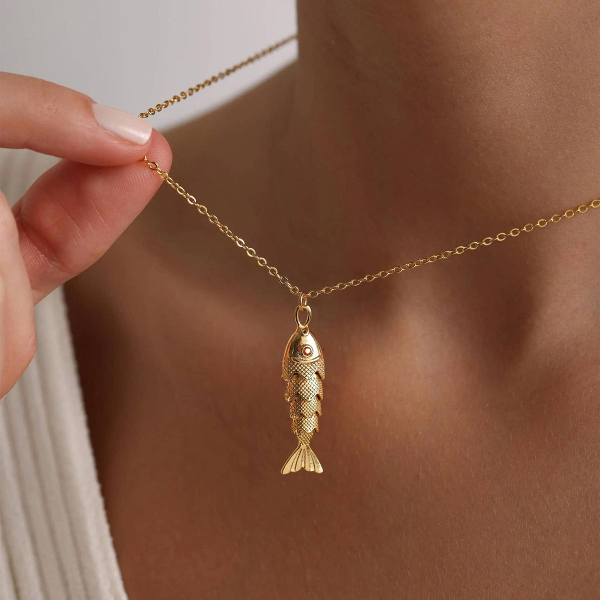 Gold Fish Pendant