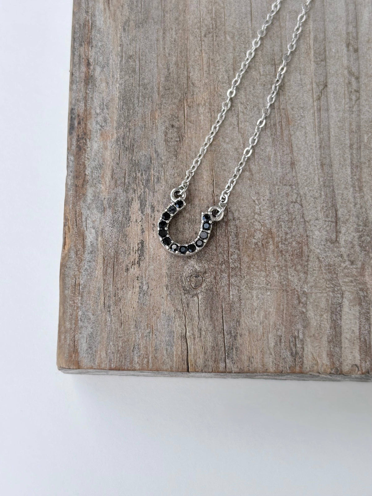 Rhinestone Horseshoe Necklace