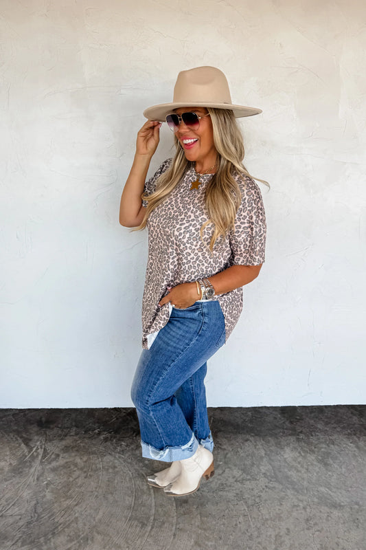 Washed Cotton Boyfriend Tee