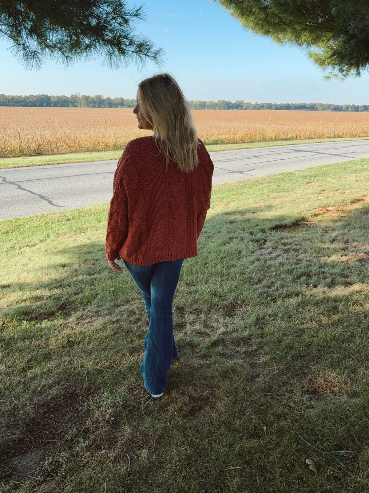 Burgandy Chunky sweater