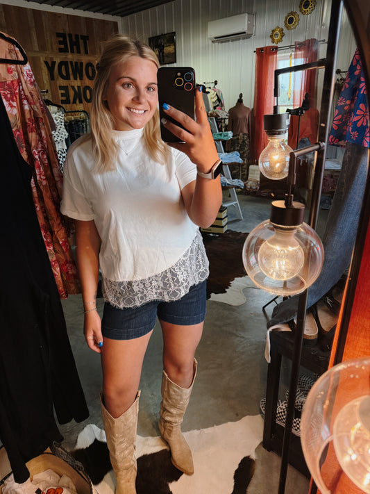The Sweet & Simple Lace Tee