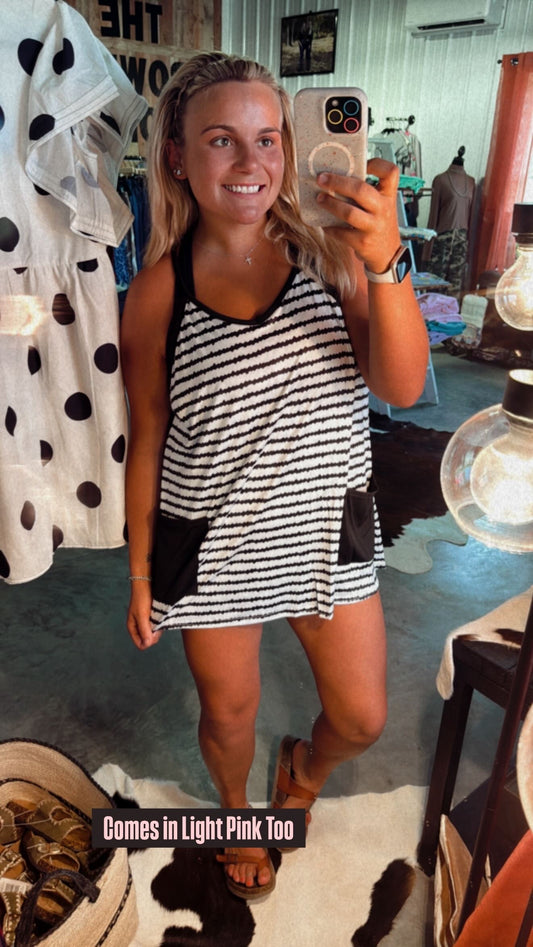 Stripe Athletic Dress