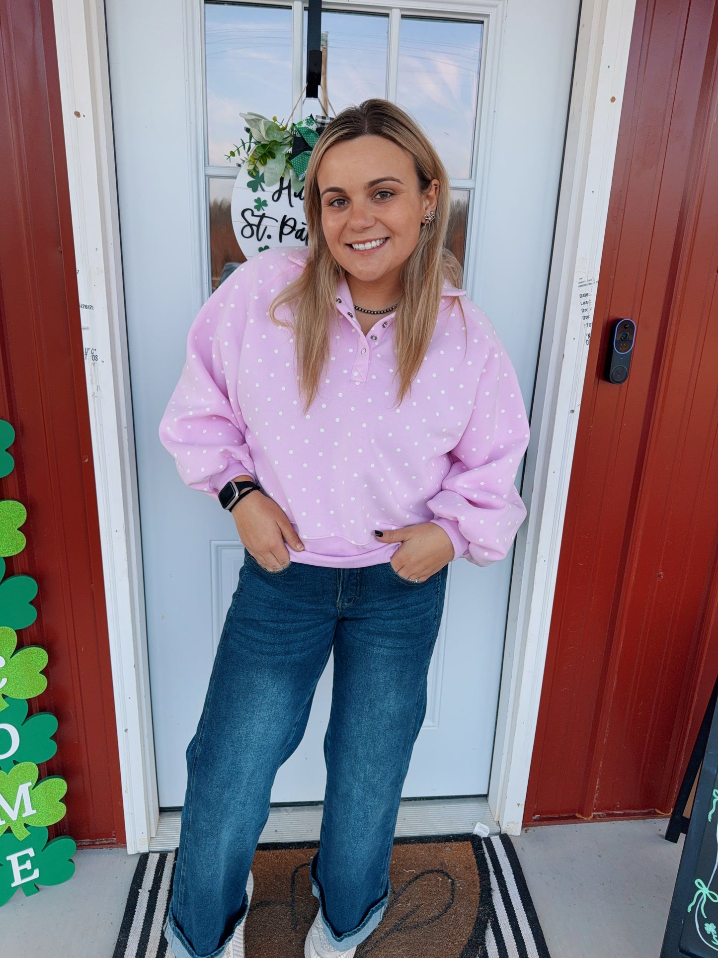 Pretty In Pink Pullover