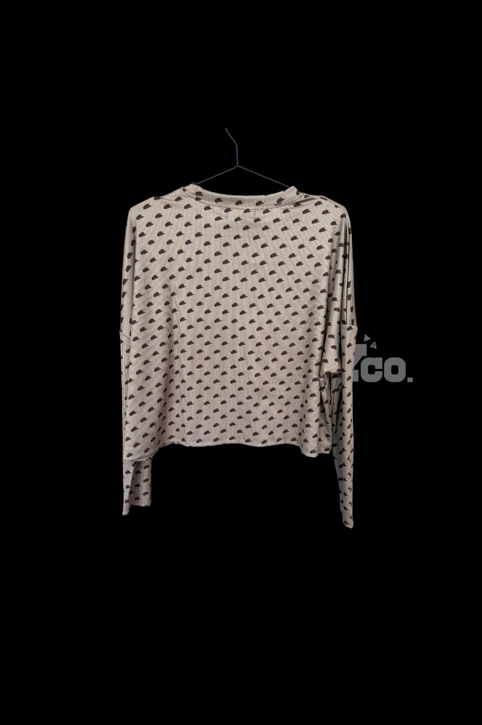 Cowboy Ribbed Long Sleeve Top